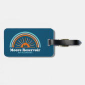 Moore Reservoir New Hampshire Rainbow Bagagelabel (Achterkant horizontaal)