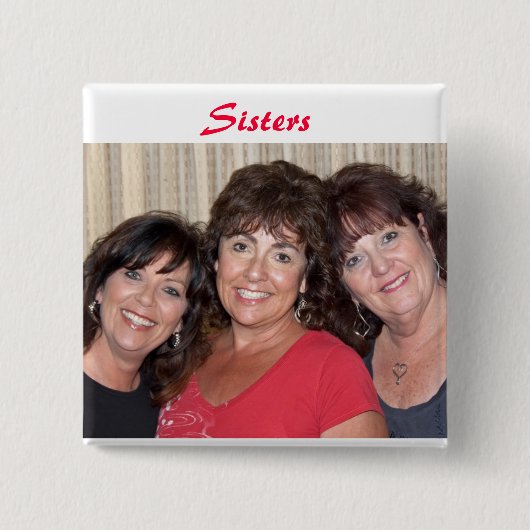 Moore Sisters Vierkante Button 5,1 Cm (Voorkant)