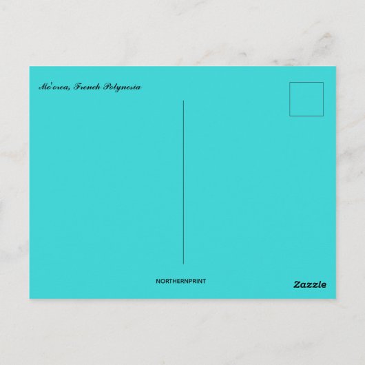 Mo'orea Frans-Polynesië Briefkaart (Achterkant)