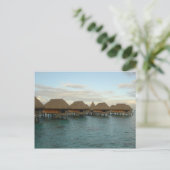 Moorea Huts in Dusk Briefkaart (Staand voorkant)