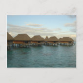 Moorea Huts in Dusk Briefkaart (Voorkant)