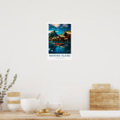 Moorea Island Frans Polynesië Reisprint Poster (Keuken)