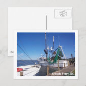 Moored Shrimp Boats Briefkaart (Voorkant / Achterkant)