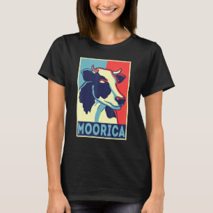 Moorica Merica Koe 4 juli Stier T-shirt