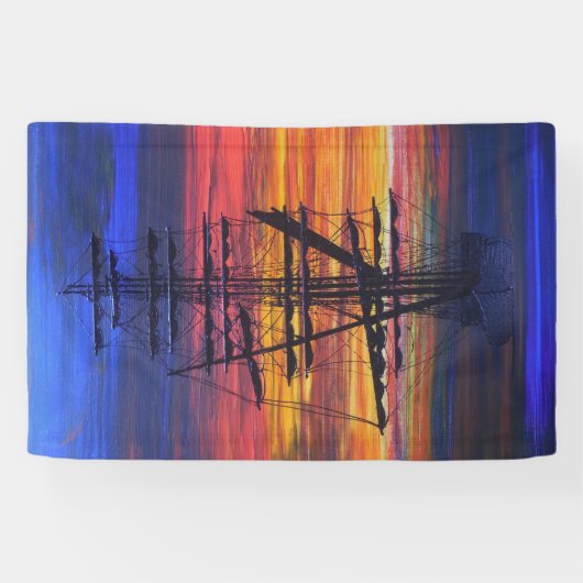 Mooring bij zonsopgang spandoek (Horizontaal)