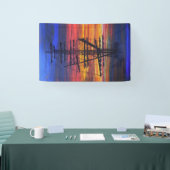 Mooring bij zonsopgang spandoek (Beurs)