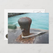 Mooring Bollard Briefkaart (Voorkant / Achterkant)