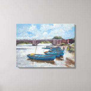 Moorings te Hampton Court 2011 Canvas Afdruk