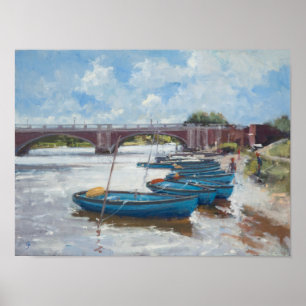 Moorings te Hampton Court 2011 Poster