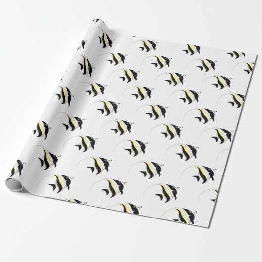 Moorish Idol Fish Cadeaupapier (Uitgerold)