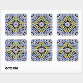 Moorish tile Square Sticker (Vel)