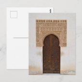 Moorish Wooden door Briefkaart (Voorkant / Achterkant)