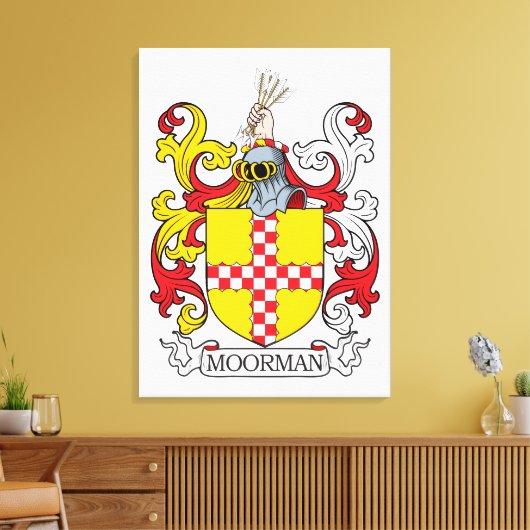 Moorman Family Crest Canvas Afdruk (Insitu (Woonkamer))