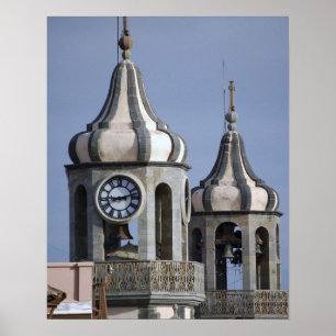 Moors architectuur van La Orotava, Tenerife Poster