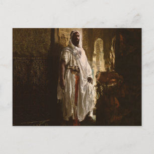 Moors hoofd Afrikaanse kunst schilderij portret Briefkaart