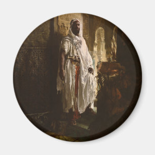 Moors hoofd Afrikaanse kunst schilderij portret Magneet