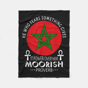 Moorse Amerikaan die bang is voor islamitisch zing Fleece Deken