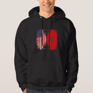 Moorts American Marokko Flag Moroccan Soccer Super Hoodie