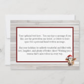 Moory Christmas Koe Foto Feestdagenkaart (Achterkant)