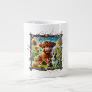 Moos & Brews : Highland Cow Jumbo Mug