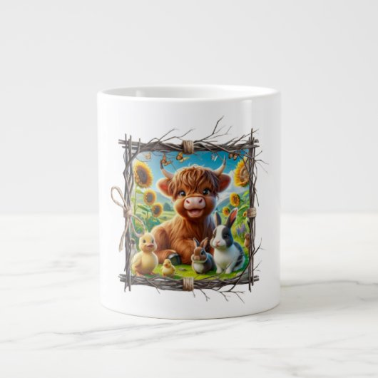 Moos & Brews : Highland Cow Jumbo Mug (Devant)
