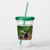 Moose Acryl Drinkbeker (Achterkant)