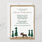 MOOSE Adirondack Lodge 5x7 Fête Invitation (Devant)