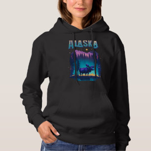 Moose Alaska Vakantie Moose Alaska Yukon Moose Hoodie