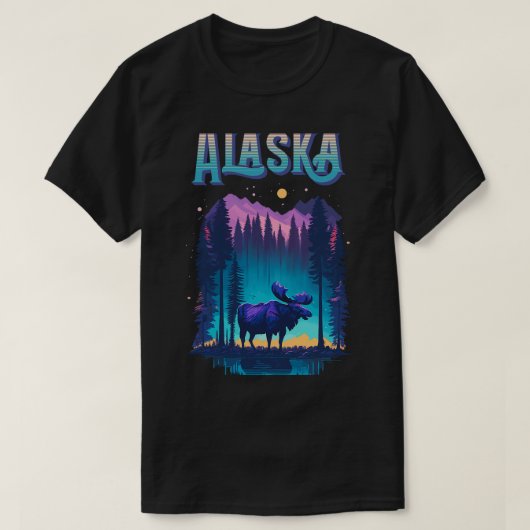 Moose Alaska Vakantie Moose Alaska Yukon Moose T-shirt (Design voorkant)
