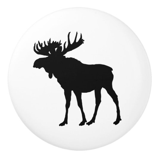 Moose Animal Deb Lade Keramische Knop (Voorkant)