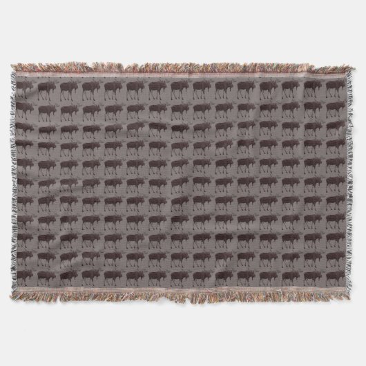 Moose Art Blanket Holiday Moose Throw Blankets Deken (Voorkant)