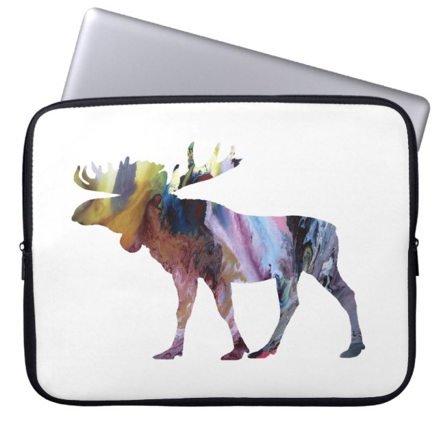 Moose Art Laptop Sleeve (Voorkant)