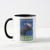 Moose at Night - Ketchikan, Alaska Mok (Links)