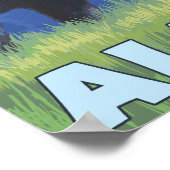 Moose at Night - Yukon, Alaska Poster (Hoek)