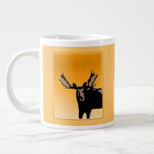 Moose at Sunset - Original Wildlife Art Extra Grote Beker