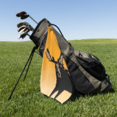 Moose at Sunset - Original Wildlife Art Golfhanddoek (Groen)