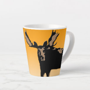 Moose at Sunset - Original Wildlife Art Latte Mok