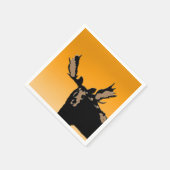 Moose at Sunset - Original Wildlife Art Servetten (Hoek)