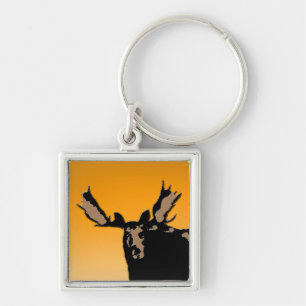 Moose at Sunset - Original Wildlife Art Sleutelhanger