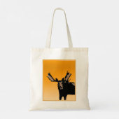 Moose at Sunset - Original Wildlife Art Tote Bag (Achterkant)