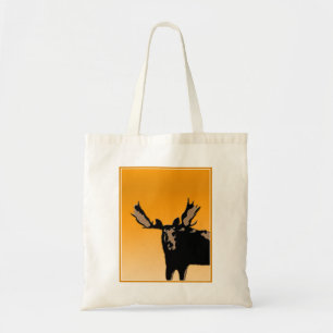 Moose at Sunset - Original Wildlife Art Tote Bag
