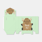 Moose Baby shower Bedankdoosjes (Uitgevouwen)