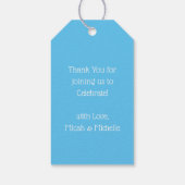 Moose Baby shower Blue Boy Cadeaulabel (Achterkant)