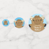 Moose Baby shower Blue Boy Confetti (Voorkanten)