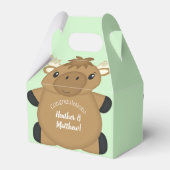 Moose Baby shower Green Bedankdoosjes (Achterkant)