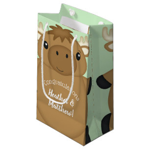 Moose Baby shower Green Klein Cadeauzakje
