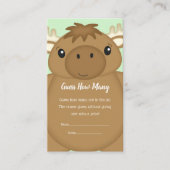 Moose Baby shower Informatiekaartje (Voorkant)