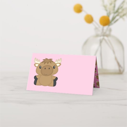 Moose Baby shower Woodland (Voorkant)