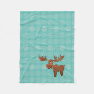 Moose babydeken fleece deken