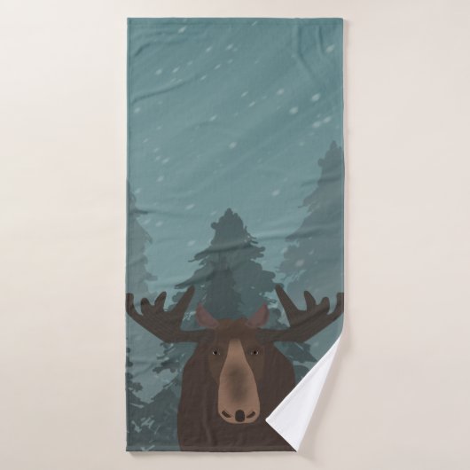 Moose Bath Towel Badhanddoek (Badhanddoek)